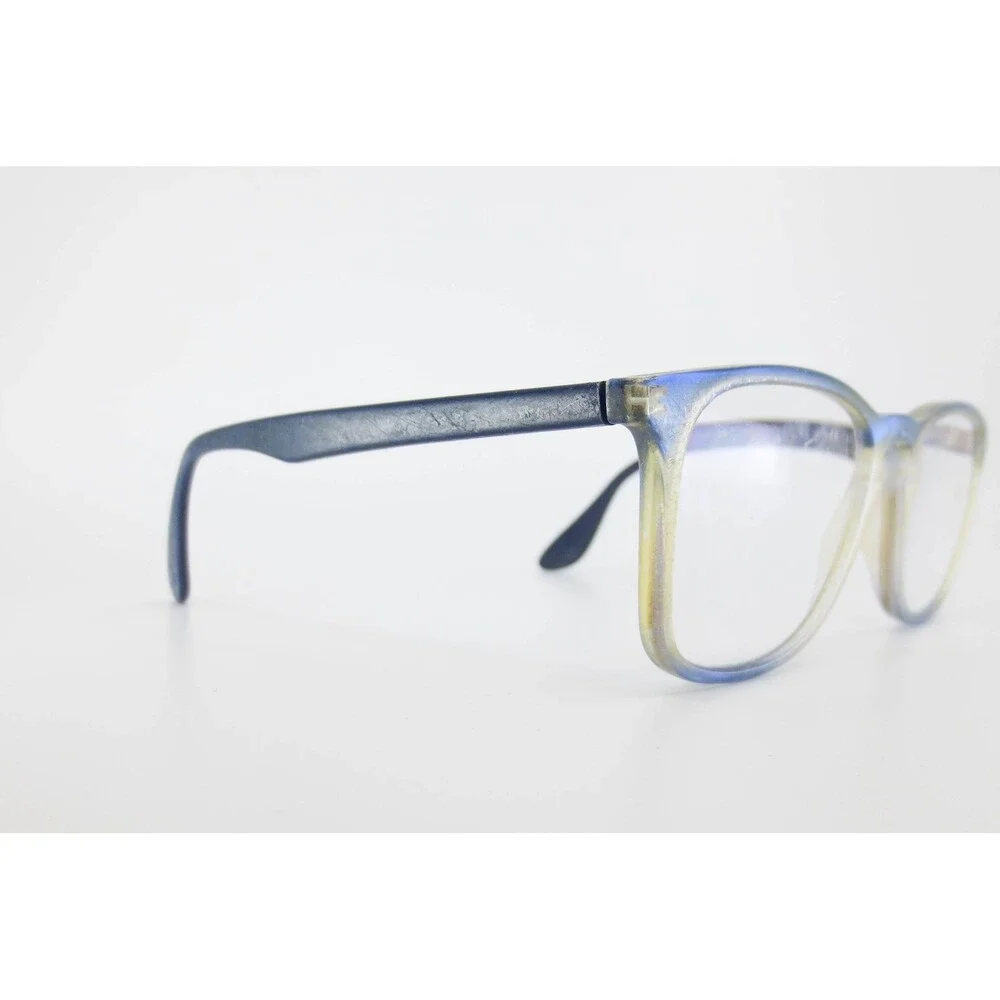 Ray-Ban RB 7074 5601 Square Eyeglasses Blue Yellow Gradient 50-18-145 Eyewear